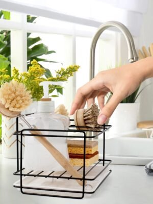 TK Compact Sink Organizer With Drip Tray