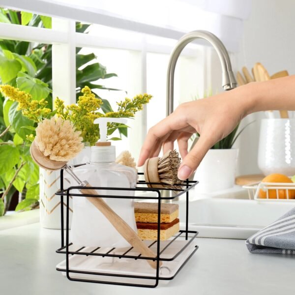 TK Compact Sink Organizer With Drip Tray