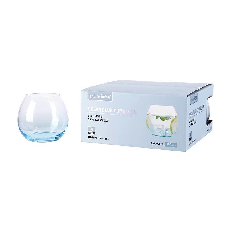 TK Arc Drinking Glass Set of 4 – Modern Everyday Glassware