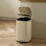 TK 20L Square Pedal Bin – Metal Trash Can for Home & Office