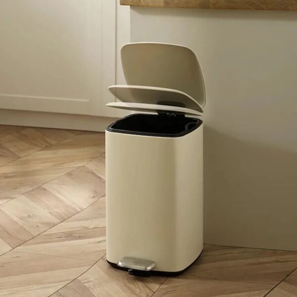 TK 20L Square Pedal Bin – Metal Trash Can for Home & Office