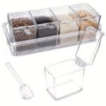 Crystal Clear Spice Box – Multi-Compartment Kitchen Organizer