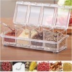 Crystal Clear Spice Box – Multi-Compartment Kitchen Organizer