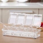 Crystal Clear Spice Box – Multi-Compartment Kitchen Organizer