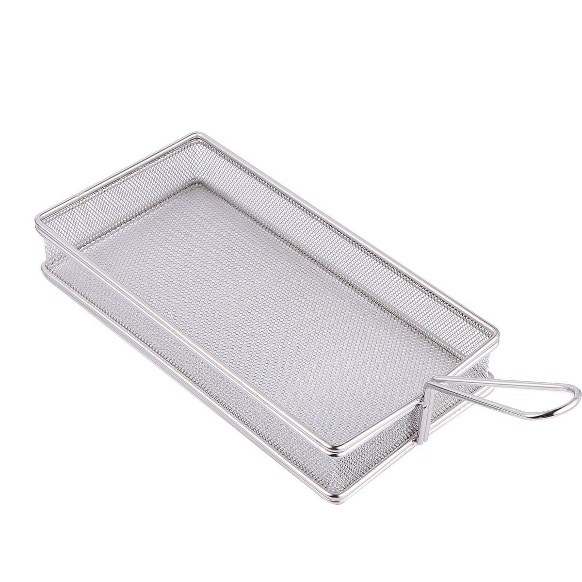 Stainless Steel Rectangular Chip & Frying Basket – Serving Basket