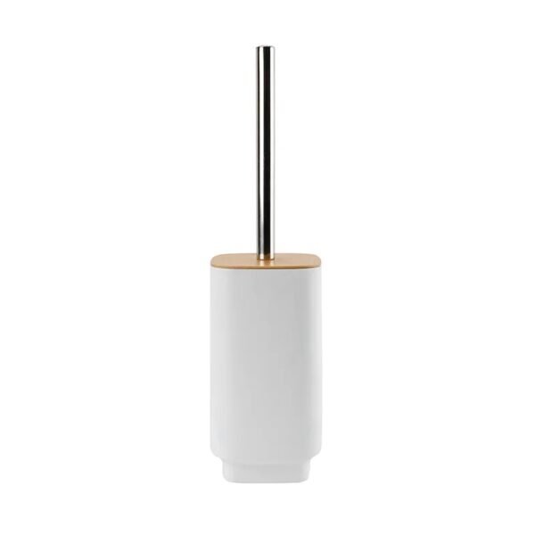 TK Toilet Brush with Bamboo Lid – Stylish & Hygienic Bathroom Accessory