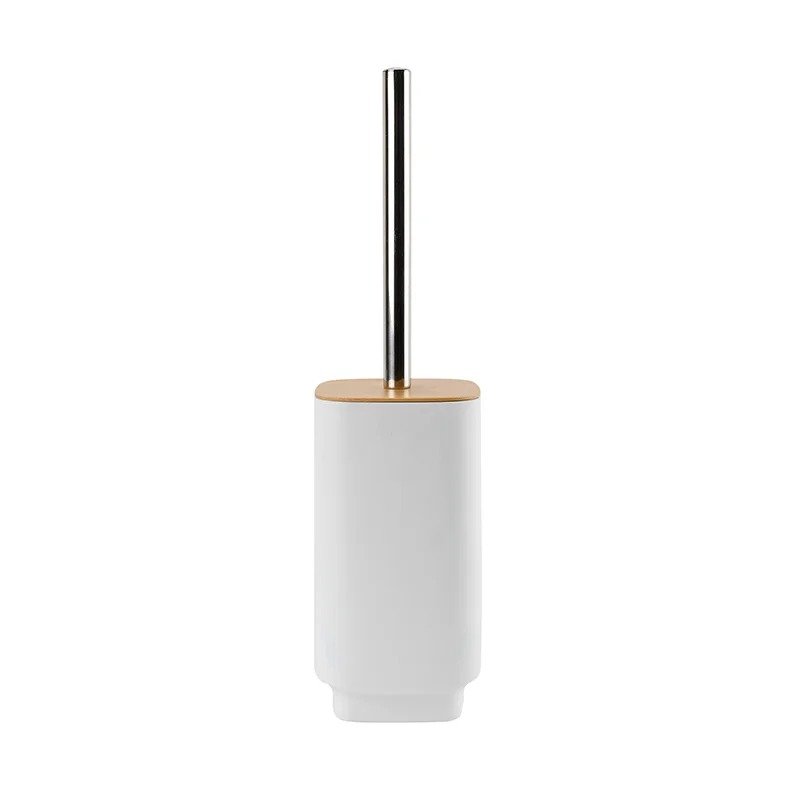 TK Toilet Brush with Bamboo Lid – Stylish & Hygienic Bathroom Accessory