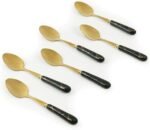 TK Gold Marble Pattern Stainless Steel Tableware – Elegant 6-Piece Cutlery Set