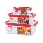 TK Fresh Food Container Clip-On Airtight – Set of 3