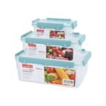 TK Fresh Food Container Clip-On Airtight – Set of 3