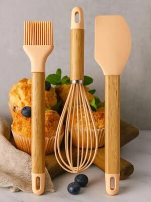 TK Silicone Kitchen Utensil Set – 3-Piece Cooking Tool Set