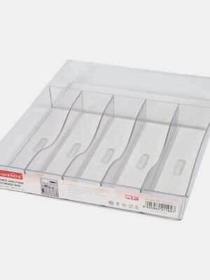 TK Transparent Kitchen Cutlery Organizer – Storage Box for Utensils