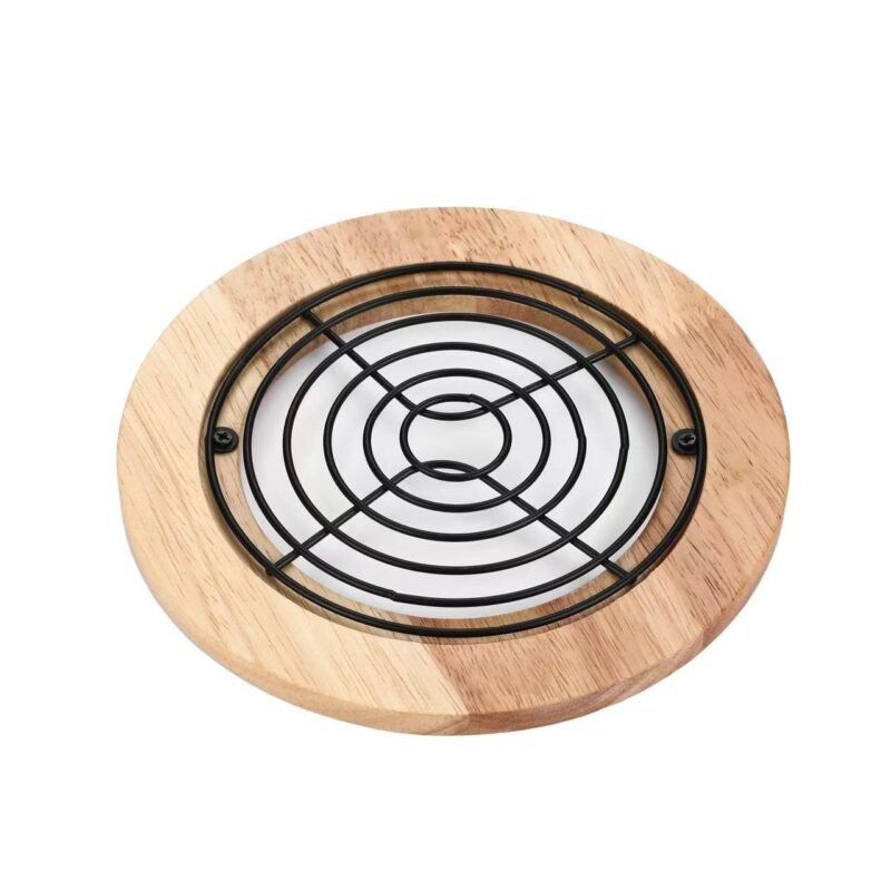 Wood & Metal Trivet – Heat Resistant Kitchen Stand