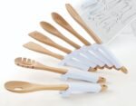 TK Wooden Kitchen Utensil Set with Silicone Rest