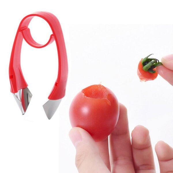 Handheld Strawberry & Tomato Huller – Easy Core Removal Tool
