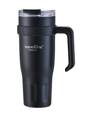 TK 1200ml Vacuum Mug – Insulated Bottle with Carry Handle for Hot & Cold Drinks