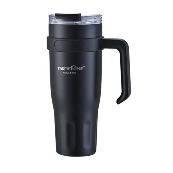 TK 1200ml Vacuum Mug – Insulated Bottle with Carry Handle for Hot & Cold Drinks