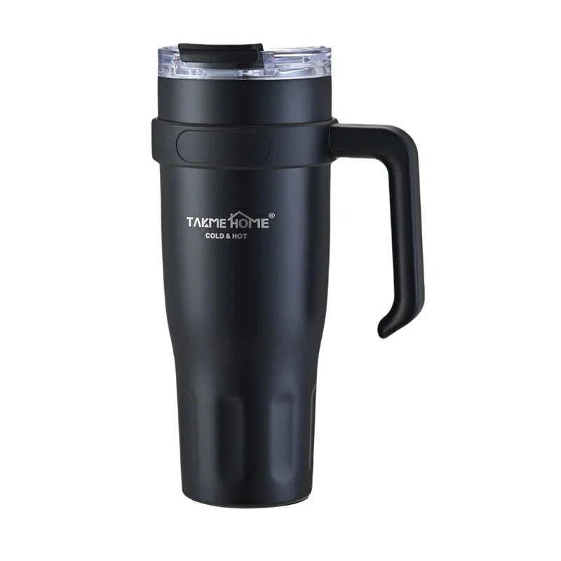 TK 1200ml Vacuum Mug – Insulated Bottle with Carry Handle for Hot & Cold Drinks