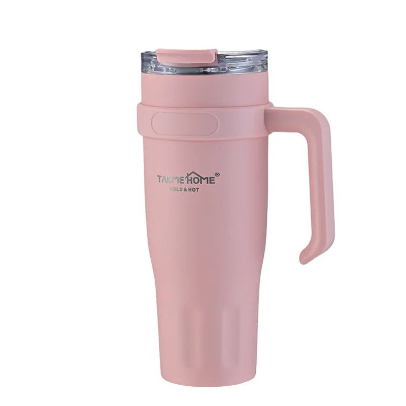 TK 1200ml Vacuum Mug – Insulated Bottle with Carry Handle for Hot & Cold Drinks