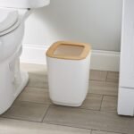 Compact Bathroom & Desk Trash Can – Open Top Design