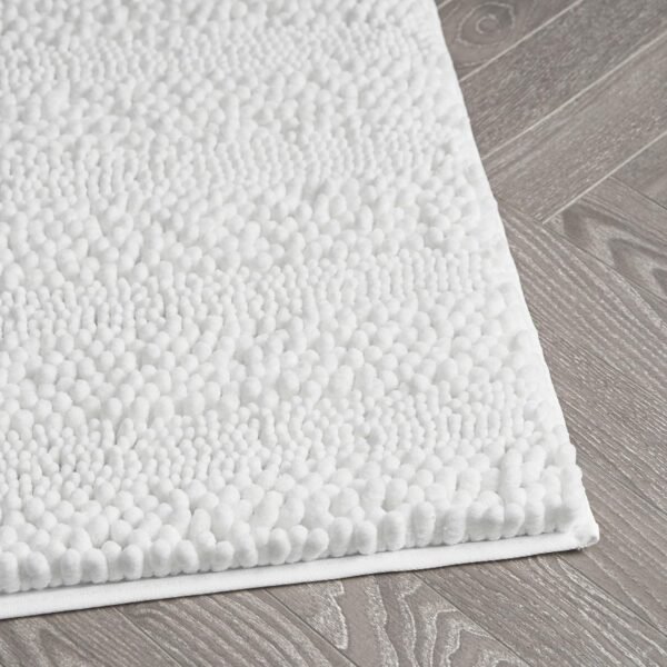 TK Soft Chenille Bathroom Mat – Absorbent Non-Slip Rug