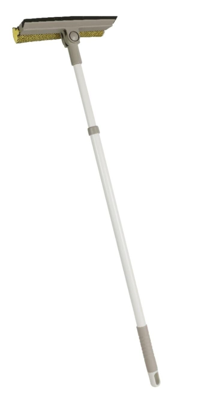 TK Telescopic Window Cleaning Squeegee with Sponge Scrubber