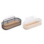 TK Oval Bathroom Rack with Bamboo Mesh Shelf