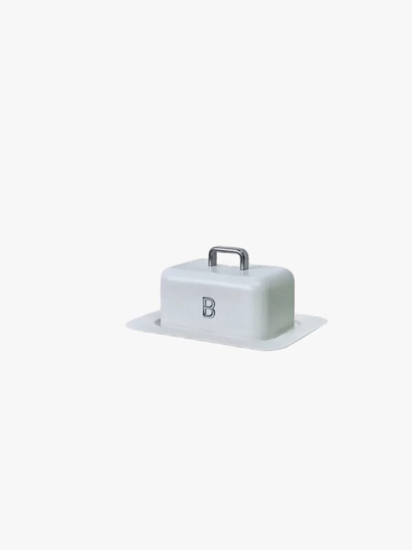 TK Butter Dish with Lid – Metal Kitchen Table Storage & Serving Accessory