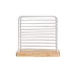 TK Modern Minimalistic Napkin Holder – Wooden Base & Wire Frame