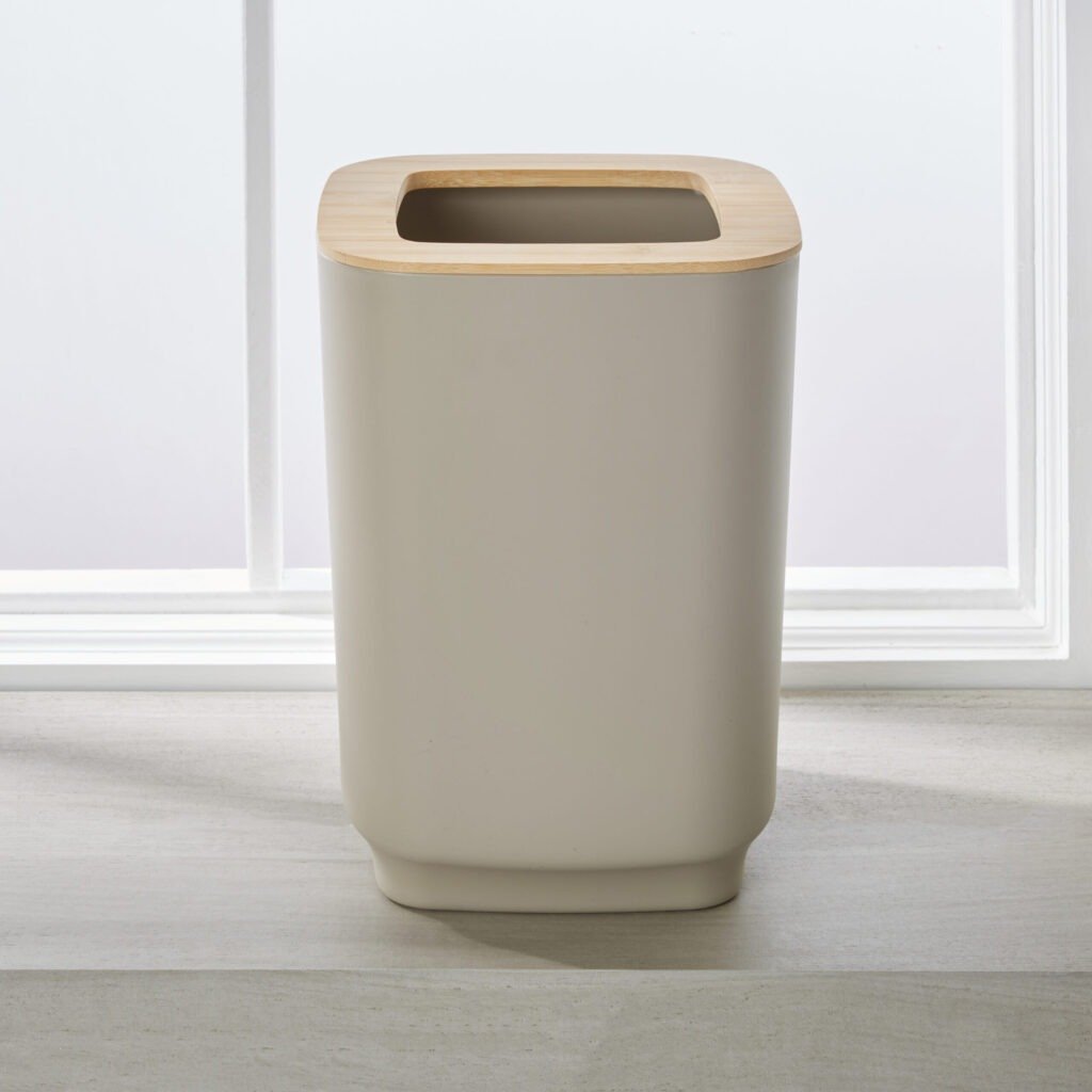 Compact Bathroom & Desk Trash Can – Open Top Design