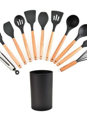 TK 12 Piece Silicone Utensil Set – Non-Stick, Hangable Kitchen Cooking Tools