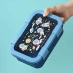 Bento Lunch Box with Small Bowl & Spork