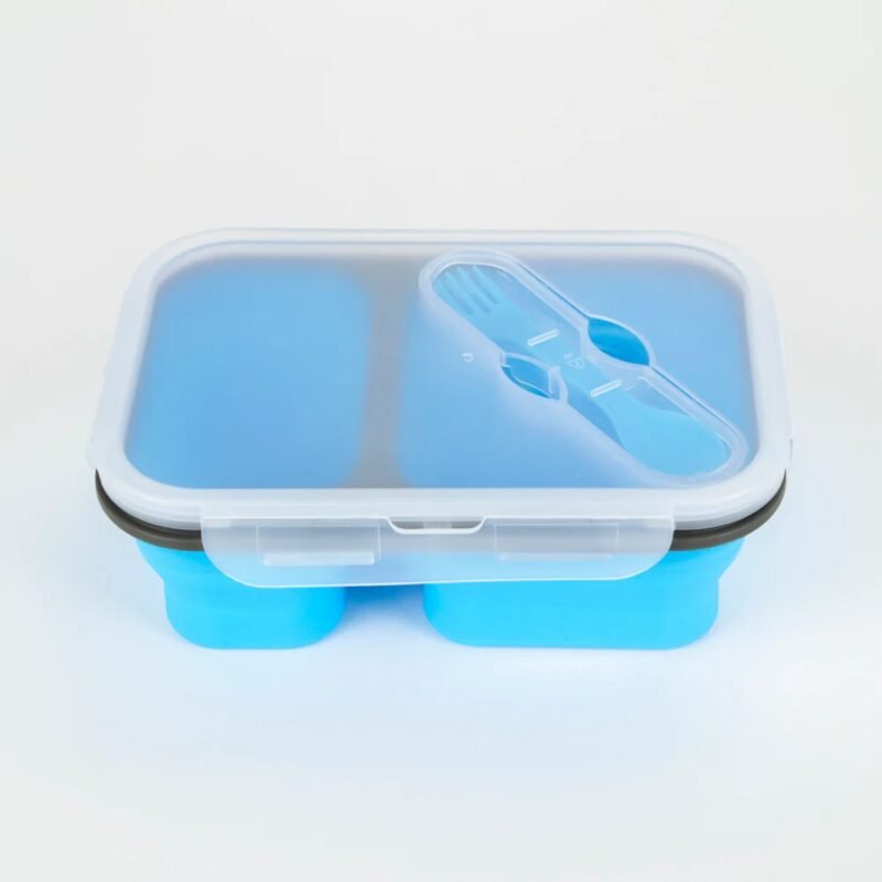 TK Foldable Silicone Lunch Box – Multi-Compartment, Portable & Space-Saving