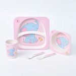Bamboo Fiber Kids Dinner Set – Eco-Friendly & Durable