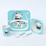Bamboo Fiber Kids Dinner Set – Eco-Friendly & Durable