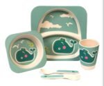 Bamboo Fiber Kids Dinner Set – Eco-Friendly & Durable