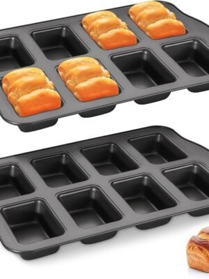 Mini Loaves Baking Pan – Non-Stick Small Bread & Cake Tray