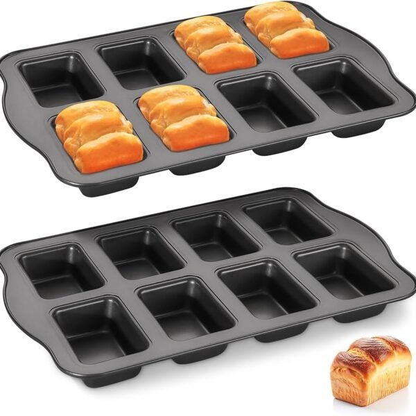 Mini Loaves Baking Pan – Non-Stick Small Bread & Cake Tray