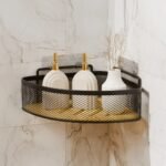 TK Wall-Mounted Mesh Shower Caddy – Adhesive Bathroom Organizer