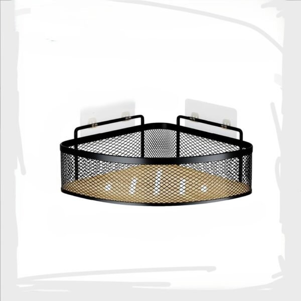 TK Wall-Mounted Mesh Shower Caddy – Adhesive Bathroom Organizer