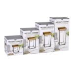 TK Acrylic Airtight Canister with Gold Lid – Stylish Kitchen Storage Container