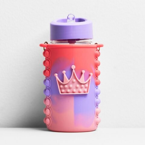 TK Kids Pop Fidget Water Bottle with Neck Strap