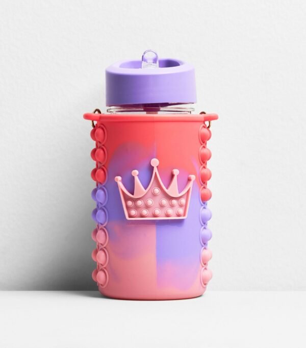 TK Kids Pop Fidget Water Bottle with Neck Strap