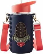 TK Kids Pop Fidget Water Bottle with Neck Strap