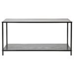 TK Minimalist 2 Tier Coffee Table with Metal Frame