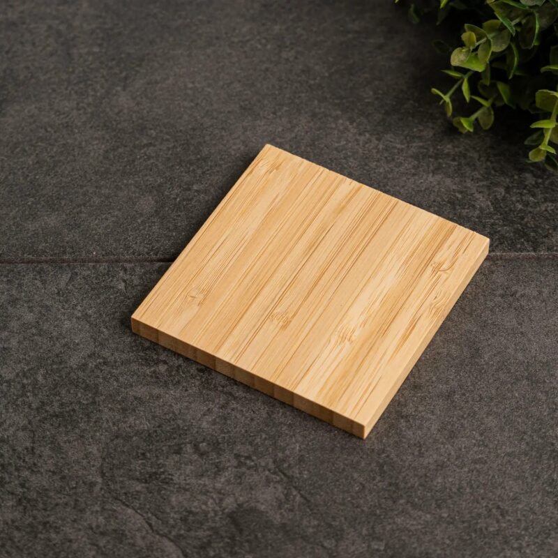 TK Bamboo Coaster Set of 7 – Natural Wooden Drink Protectors