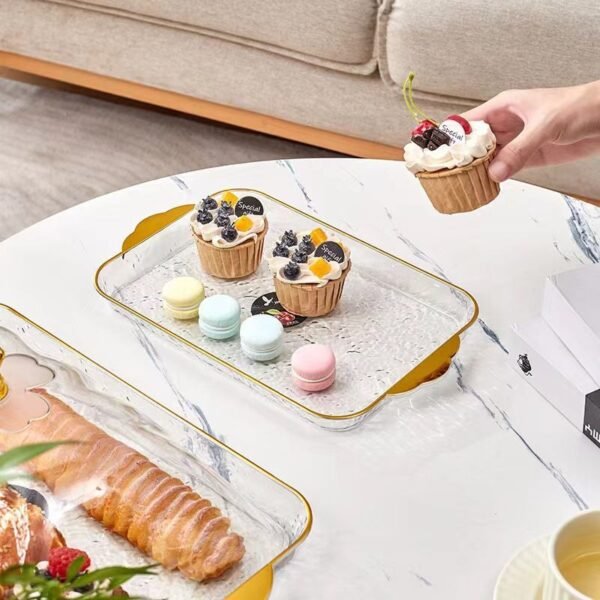 Acrylic Cake & Food Serving Tray with Dome Lid