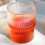 TK Set of 4 Ribbed Cocktail Glasses – Juice & Summer Drinks