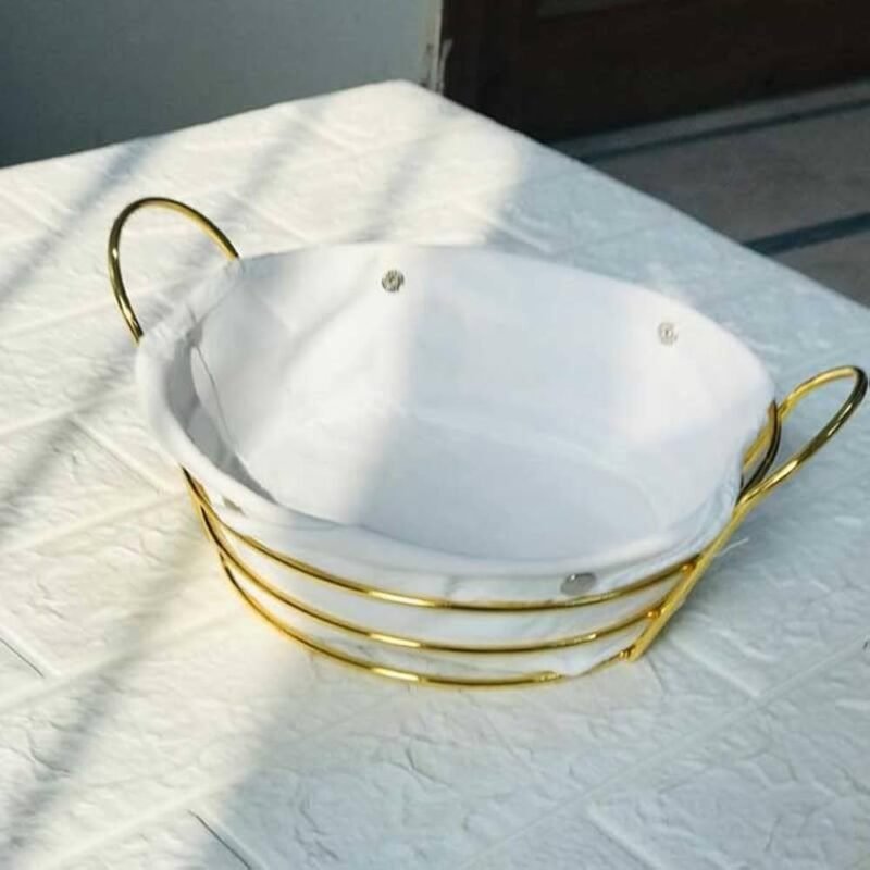 TK Bread Basket with Gold Frame