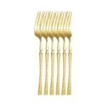 TK Golden Arid Flatware Set – Elegant 2-Piece Cutlery